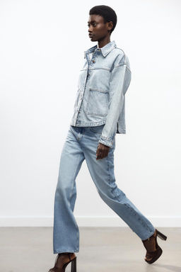 Z1975 DENIM JACKET WITH POCKETS - Zara фото 3