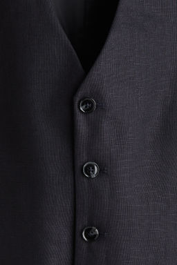 Chaleco de traje en lino Slim Fit - H&m фото 4