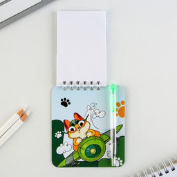 Цена за 2 шт. Подарочный набор, блокнот 9?10.4 см и мини ручка С 23 февраля. Кот - Artfox фото 6