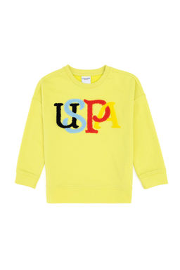 Толстовка для девочек фисташкового цвета Неожиданная скидка в корзине - U.s. polo assn фото 3