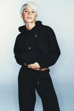 SUDADERA CAPUCHA B?SICA / Negro - Zara фото 2