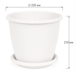Горшок цветочный Афина 5,5 л , арт. А(М6543, М6544) - Полимербыт фото 4