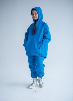 костюм утепленный футер 3хнитка с начесом, бирюза - Knitka wear фото 4