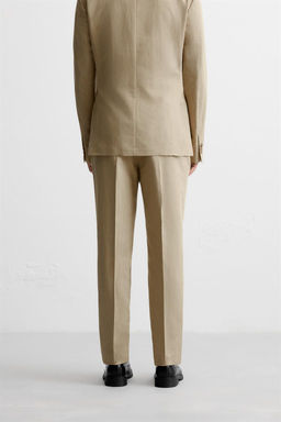LINEN - COTTON SUIT TROUSERS - Zara фото 3
