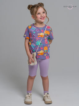 Костюм Актив черничные зайки-лаванда - Sovalina фото 2