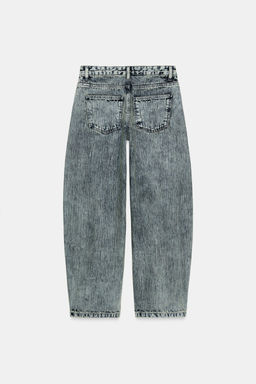 ZW COLLECTION RELAXED FIT MID-WAIST BALLOON JEANS - Zara фото 6