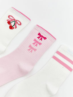 Desenli K?z ?ocuk Soket ?orap 5li