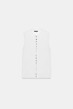TOP BOTONES / Blanco - Zara фото 7
