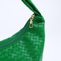 Сумка-багет на молнии, цвет зелёный - Simaland фото 4