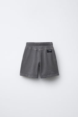 STRAIGHT PLUSH GARMENT-DYED BERMUDA SHORTS - Zara фото 2