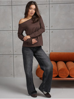 Лонгслив Плечо Черный - София фото 18