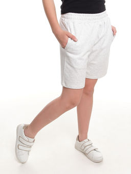 Шорты для спорта для девочки 22-7678 св.серый меланж - Mini maxi фото 7