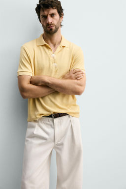 POLO REGULAR FIT JACQUARD RAYAS / Marino - Zara фото 6