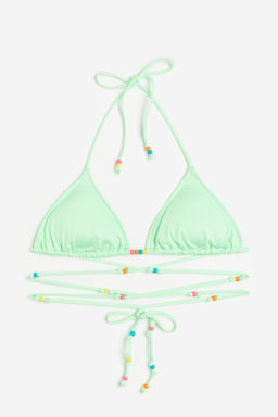 Top de bikini de tri?ngulo con relleno