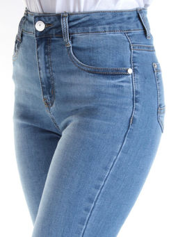 AN-9170 BLUE Джинсы зауженные женские AN&MA - Фабричный китай фото 4