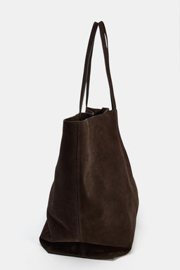 MAXI SUEDE TOTE BAG - Zara фото 14