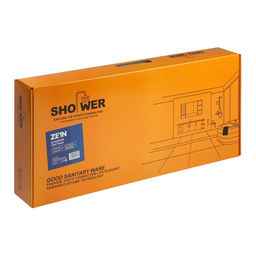 Душевая система ZEIN Z3870, смеситель, тропическая и ручная лейка, алюминий, bronze