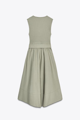 CONTRAST BELTED DRESS - Zara фото 7
