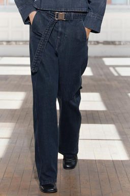 ZW COLLECTION STRAIGHT-LEG MID-RISE JEANS - Zara фото 2