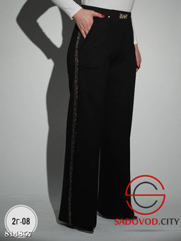 Брюки женские из плотного трикотажа