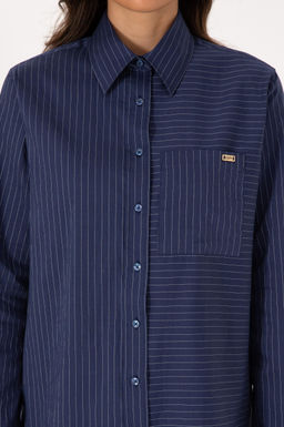 Kad_n _ndigo Uzun Kollu _izgili G_mlek Sepette S_rpriz _ndirim - U.s. polo assn фото 6