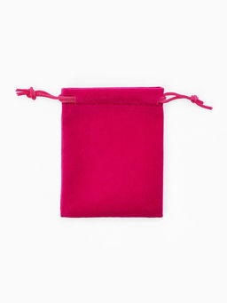 Набор мешочков бархатных 50 шт. , 7×9 см, ярко-розовый