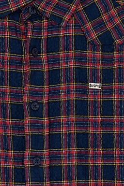Темно-синяя рубашка с длинным рукавом для мальчика - U.s. polo assn фото 4