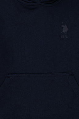 Базовая толстовка с капюшоном темно-синего цвета для мальчика - U.s. polo assn фото 5
