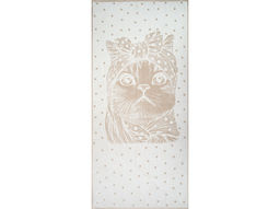 Полотенце махровое 6с102.511ж2 Кошка в горошек(лен3) 67х150см