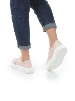 05-PDA97-2 PINK Кроссовки женские (натуральная кожа) - Фабричный китай фото 3