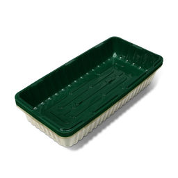Цена за 5 шт. Мини-парник для рассады, 43 × 21 × 12 см, без вставок, пластик, Greengo