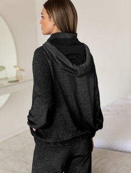 Худи из бархатистого велюра - Vilatte фото 3