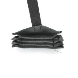 Обложка пропуск/карточка/проездной Croco-фк-1008 натуральная кожа черный флотер (40) 255802  фото 3