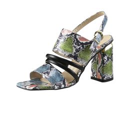 Босоножки, пестрые