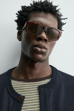 C?RDIGAN REGULAR FIT ALGOD?N / Marino oscuro - Zara фото 6