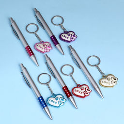 Набор подарочный 2в1 (ручка, брелок сердечко) микс - Simaland фото 2