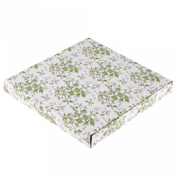 Флора Тарелка мелкая фарфоровая 250х246х24мм, с деколью, ассиметричная форма, в коробке (Китай) - Домашняя мода фото 6