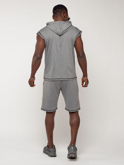 Спортивный костюм летний мужской светло-серого цвета 2265SS - FUYOUKAI фото 7