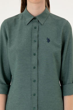 Kad_n Koyu Ye_il Uzun Kollu Basic G_mlek Sepette S_rpriz _ndirim - U.s. polo assn фото 6
