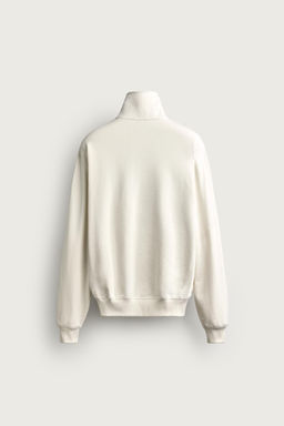 SUDADERA CUELLO CREMALLERA CONTRASTE / Hueso - Zara фото 8
