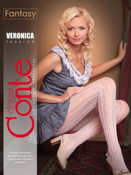 Колготки фантазийные CONTE VERONICA nero