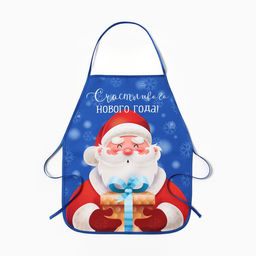 Фартук детский для творчества «Этель» «Дед Мороз», 49×39 см, 100% п/э