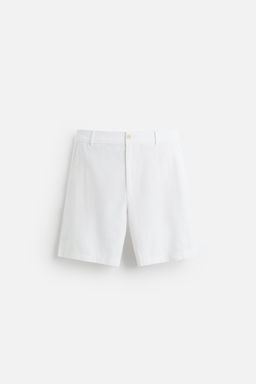 COTTON/LINEN BERMUDA SHORTS - Zara фото 6