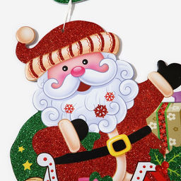 Новогоднее украшение настенное Дед мороз на санках, подвеска, 43,5х30,5 см - Simaland фото 4