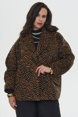 Пальто Флирт бежево-черный - Intikoma фото 2