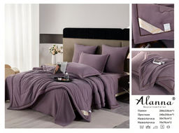 Кпб Alanna одеяло с простыней и наволочками Сатин Люкс ODLASL003 Евро