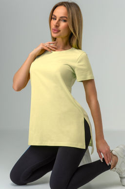 Женская удлиненная футболка с разрезами Happyfox