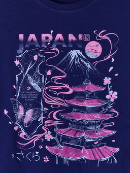 Комплект домашний женский синий с принтом - Mark formelle фото 5