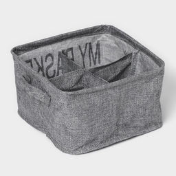 Органайзер для хранения белья Доляна My Basket, 4 ячейки, 202012 см, серый  фото 5