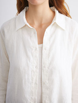 %100 Keten Kad?n G?mlek